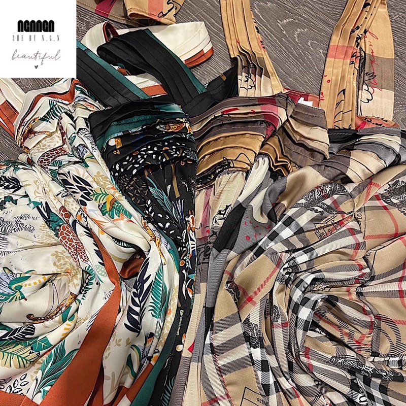 set lụa hoạ tiết cho nữ | BigBuy360 - bigbuy360.vn