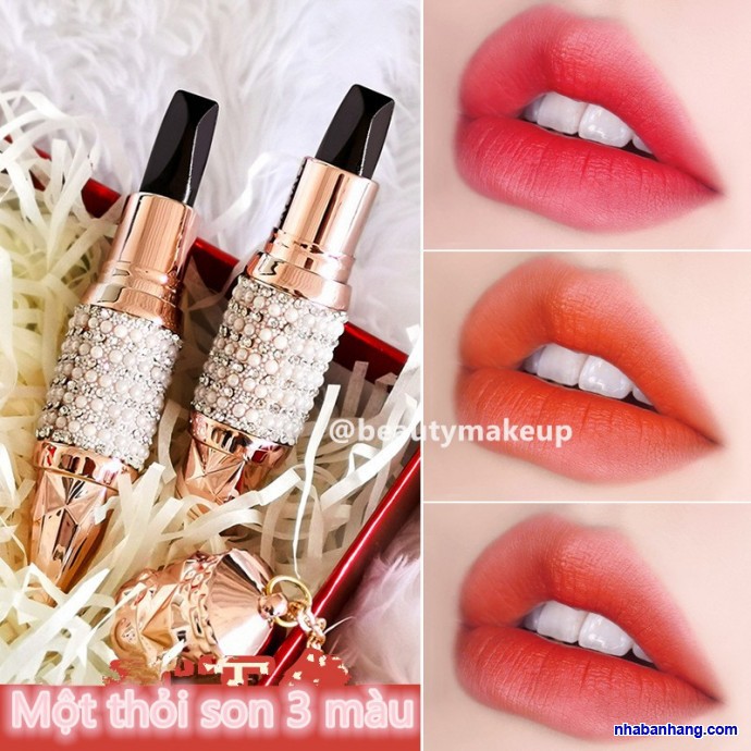 Son lì 3 màu AGAG chính hãng không trôi không thấm nước siêu hot | BigBuy360 - bigbuy360.vn
