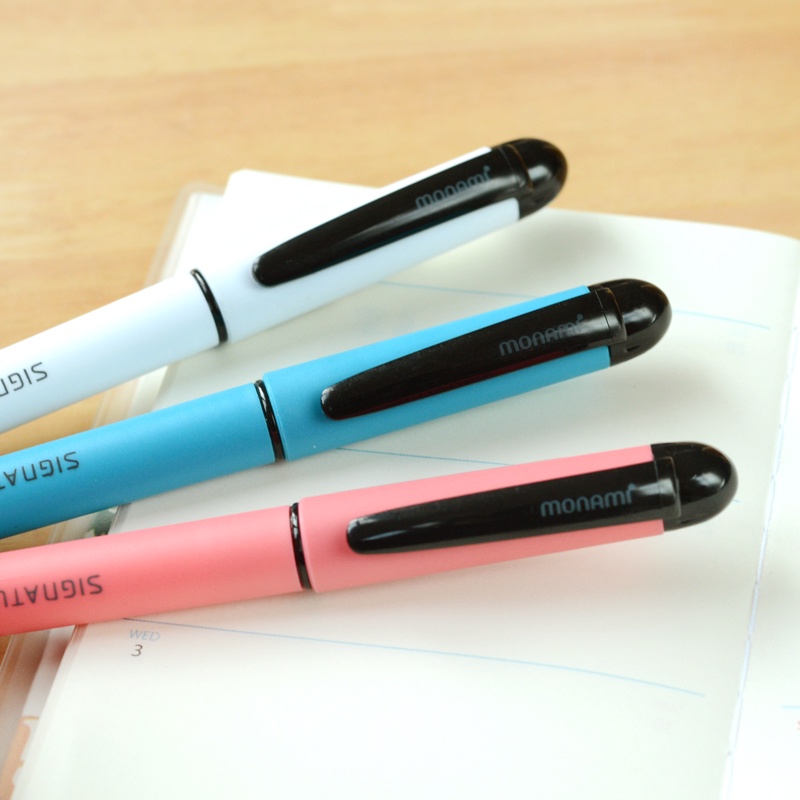 1 Bút Bi Mực Gel Ngòi 0.5mm Màu Đen Đỏ Xanh Dương C6850