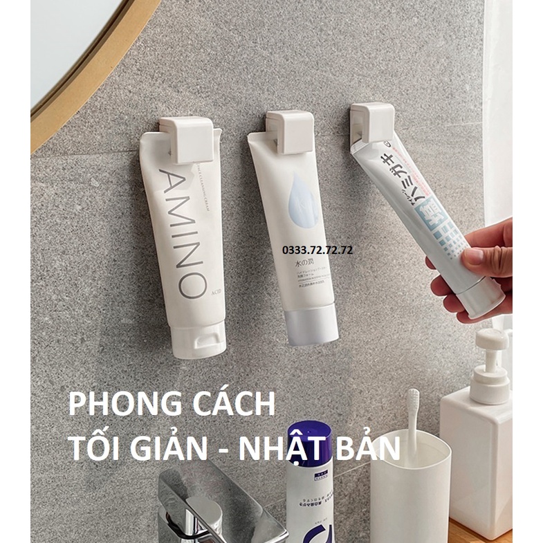 Móc giá treo tuýt mỹ phẩm kem đánh răng không khoan đục phong cách hiện đại sang trọng