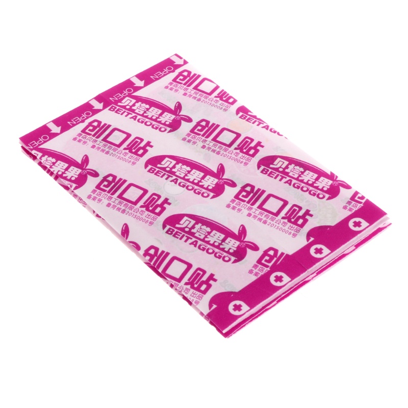 Bộ 100 Băng Keo Cá Nhân Chống Thấm Nước Họa Tiết Hoạt Hình Cho Bé