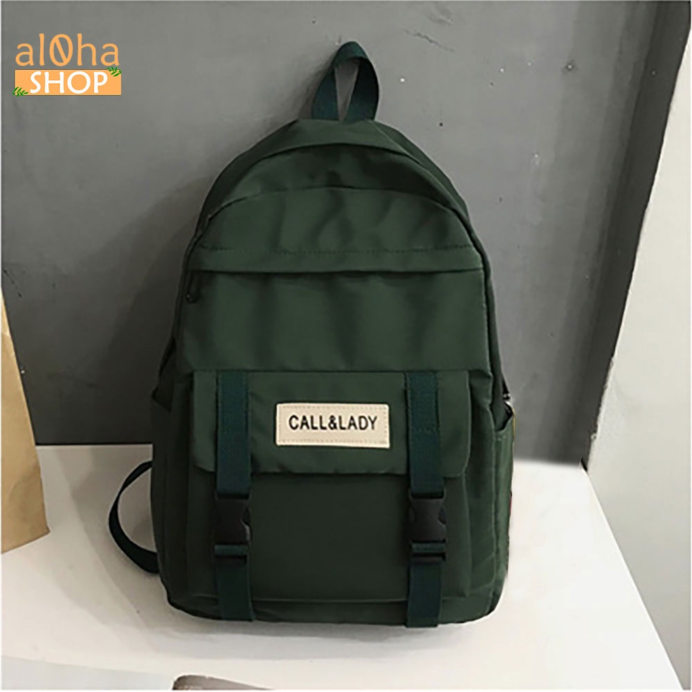 Balo - cặp sách Ulzzang Basic Calllady đi học, đi làm, du lịch, đựng laptop B084 Unisex nam nữ - al0ha Shop