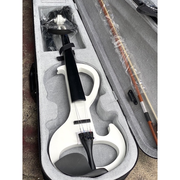 Đàn violin điện từ màu đỏ trọn bộ phụ kiện