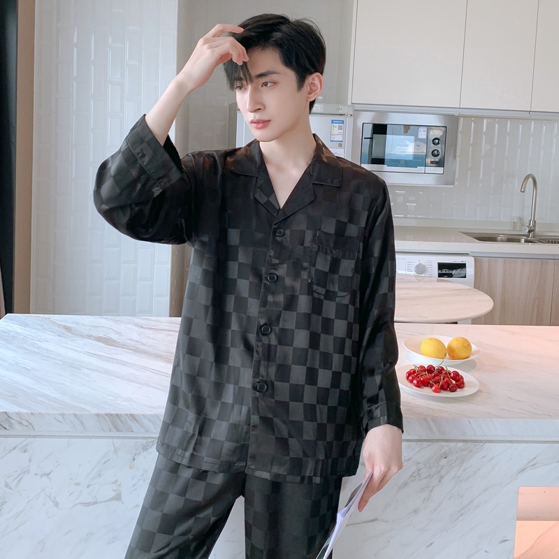 Quần Áo Ngủ Nam Vải Lụa mềm Sang trọng có cỡ 3XL ❈ IVY642