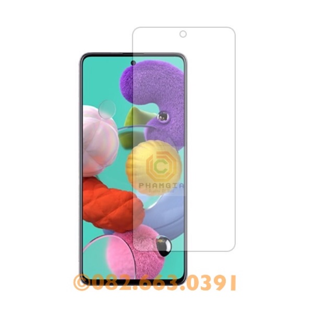 Kính cường lực trong suốt không viền Samsung a51