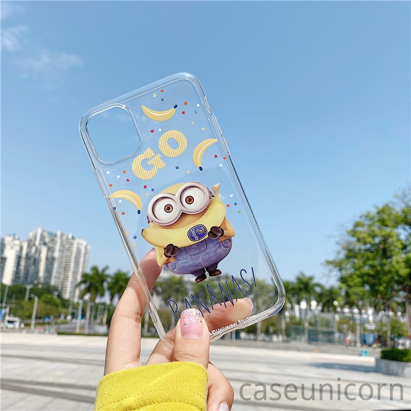 Ốp điện thoại mềm trong suốt hình Minions cho Xiaomi Redmi 9 4X 4A 5A 6A Redmi Note 9 9s 9pro 5A 8pro 8 7 4 4X 5 5pro