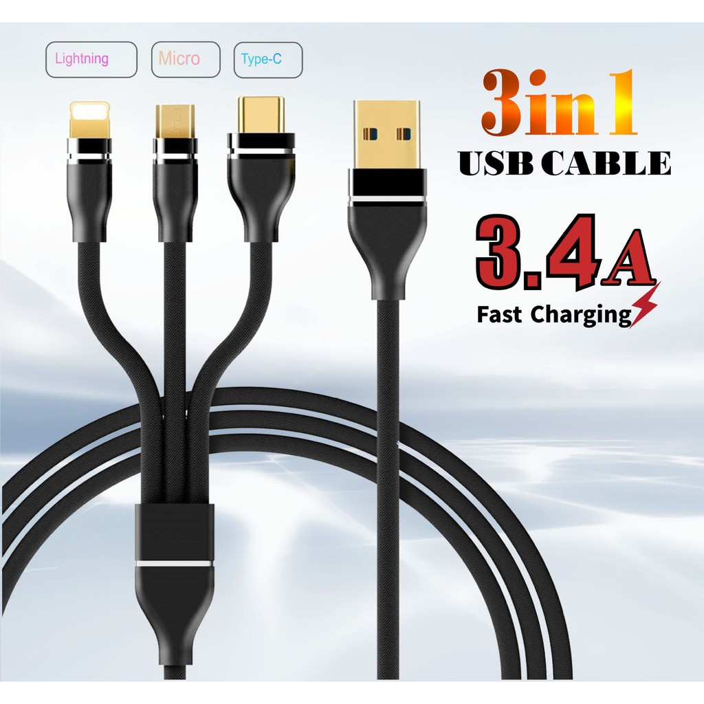 Tẩu sạc nhanh 4.8A ô tô 3 đầu với 2 chức năng sạc thông minh và sạc siêu tốc 🍁Hàng Xịn🍁