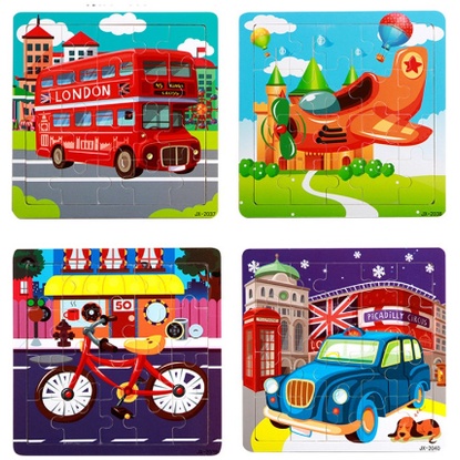 Combo 10 đồ chơi tranh ghép hình 20 miếng gỗ puzzle - tranh xếp hình, lắp ráp bằng gỗ 20 mảnh giúp tăng khả năng tập tru