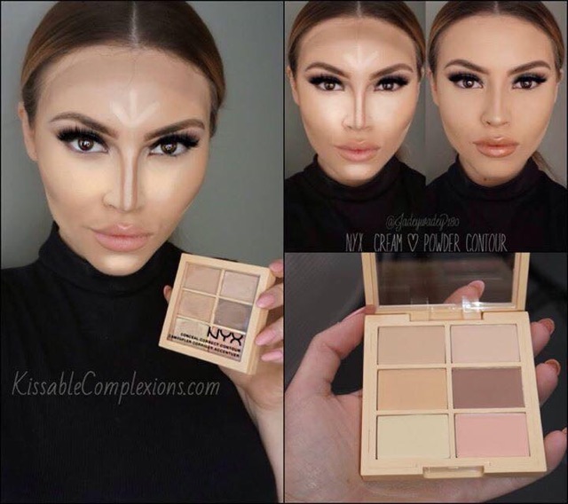 ❤️❤️ Kem Che Khuyết Điểm, Tạo Khối NYX Conceal Correct Contour Palette