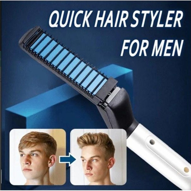 Máy Tạo Kiểu Tóc Đa Năng M-Styler Hàn Quốc Mới Nhât- Lược Điện Siêu Tốc Chải Thẳng Cho Nam Cao Cấp- Tóc- Thần Thá