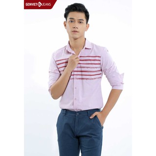 Áo sơ mi thô dài tay Nam T3121C135 GENVIET