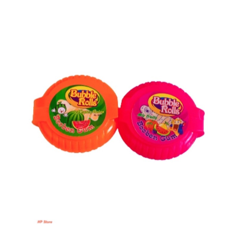 Kẹo Hubba Bubba Vị Nho, Dâu, Cam, Ổi, Dưa Hấu Bubble Rolls Gum Cao Su Cuộn Chính Hãng