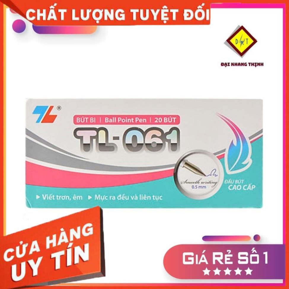 Bút bi Thiên Long TL 061 viết bi TL đủ 3 màu XANH ĐỎ ĐEN CAM KẾT CHÍNH HÃNG