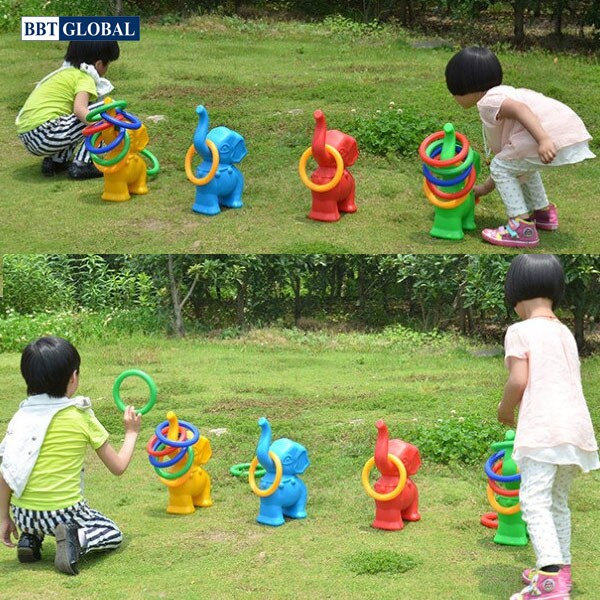 Đồ chơi vận động ném vòng 4 chú voi ZK6054