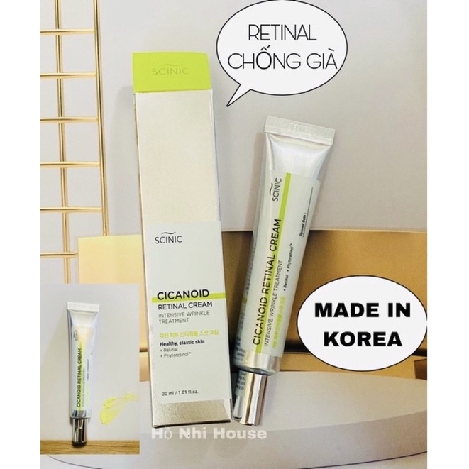 Kem Dưỡng Da Scinic Cicanoid Retinal 30mL .