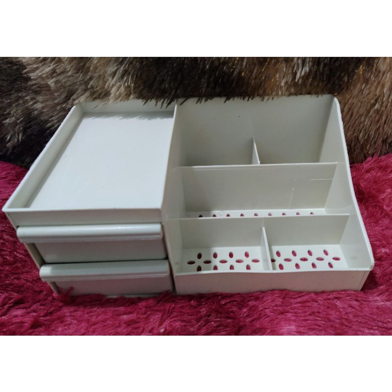 Kệ đựng đồ trang điểm - Khay đựng mỹ phẩm - Phụ kiện decor bàn trang điểm size lớn