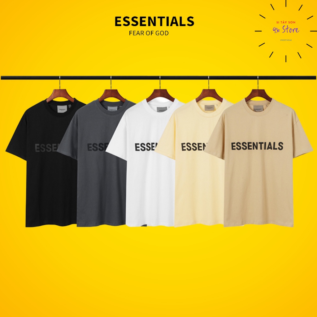 Áo tee Essentials hình in nổi hàng cao cấp Ss2021