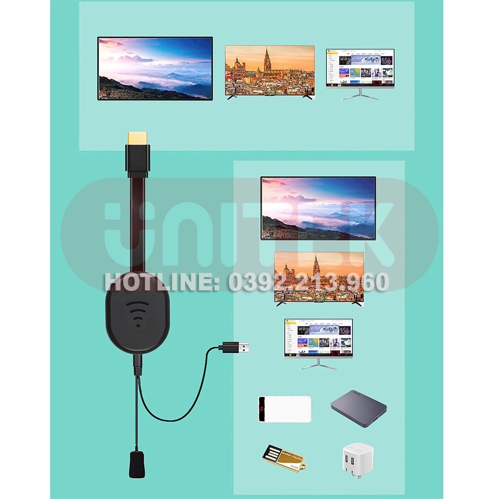 Thiết Bị HDMI Không Dây Wireless E38: Kết Nối Điện Thoại Với TV - Thiết Bị HDMI Không Dây