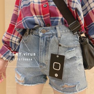 Short jean xả lai cắt đùi