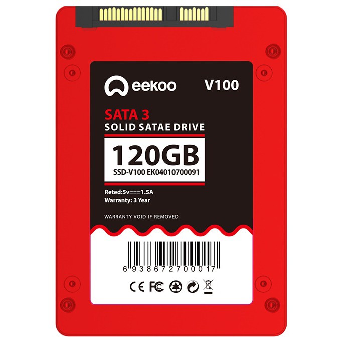 Ổ cứng SSD eekoo V100 – 120GB 2.5″ SATA III (Hàng Nhập khẩu 100% Chính hãng) | BigBuy360 - bigbuy360.vn