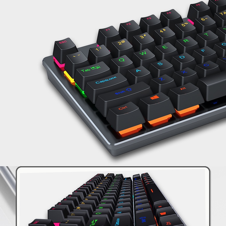 Bàn phím cơ gaming Crack K550 Pro LEAVAN đèn LED RGB dùng văn phòng