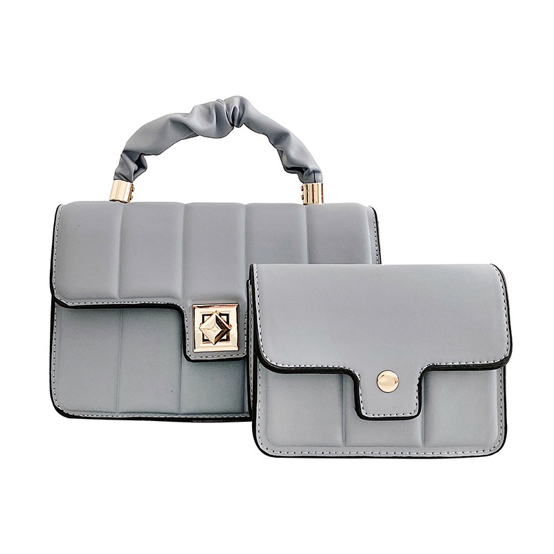 Túi Đeo Vai Cầm Tay Một Bên Họa Tiết Dập Nổi Hoa Văn Kẻ Ô Cổ Điển Dành Cho Bạn Nữ