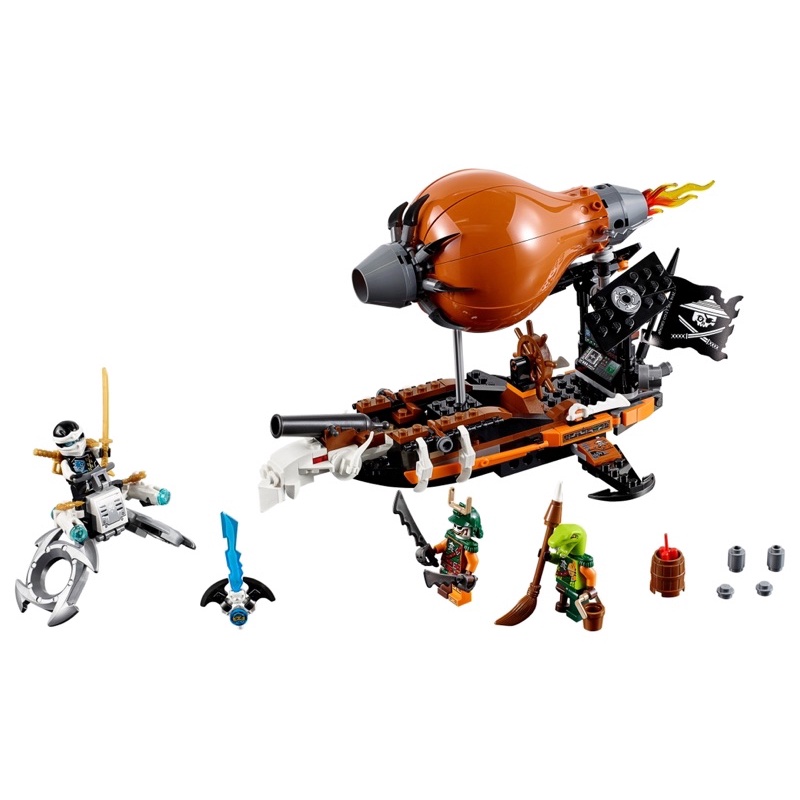 Lắp ráp 10448 Khinh Khí Cầu Hải Tặc Ninjago 294pcs