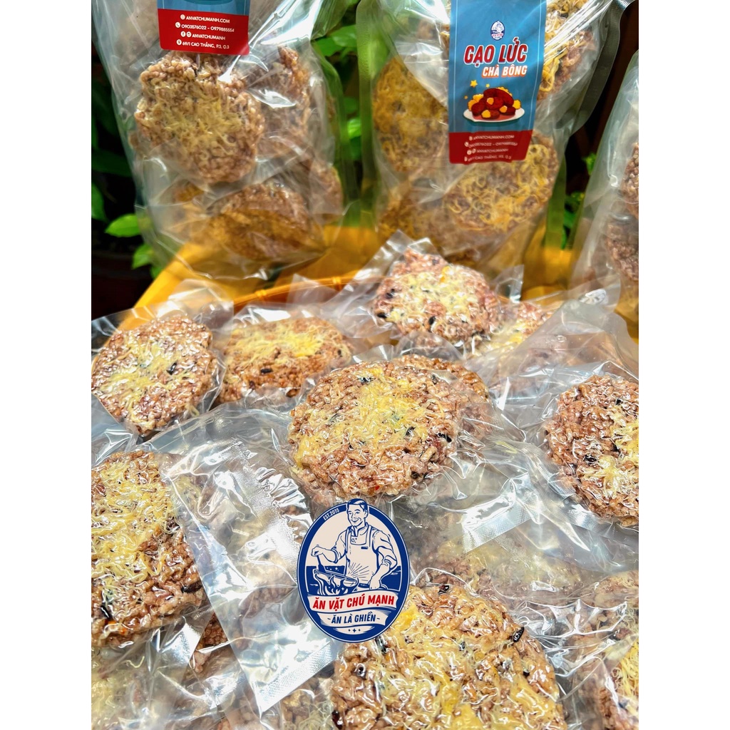 Cơm Cháy Gạo Lức Sấy Tròn Chà Bông