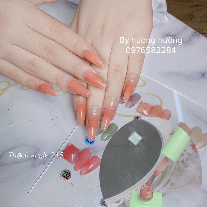 Sơn gel thạch angle chính hãng chất đậm đặc lên màu chuẩn 15ml (mã 190)