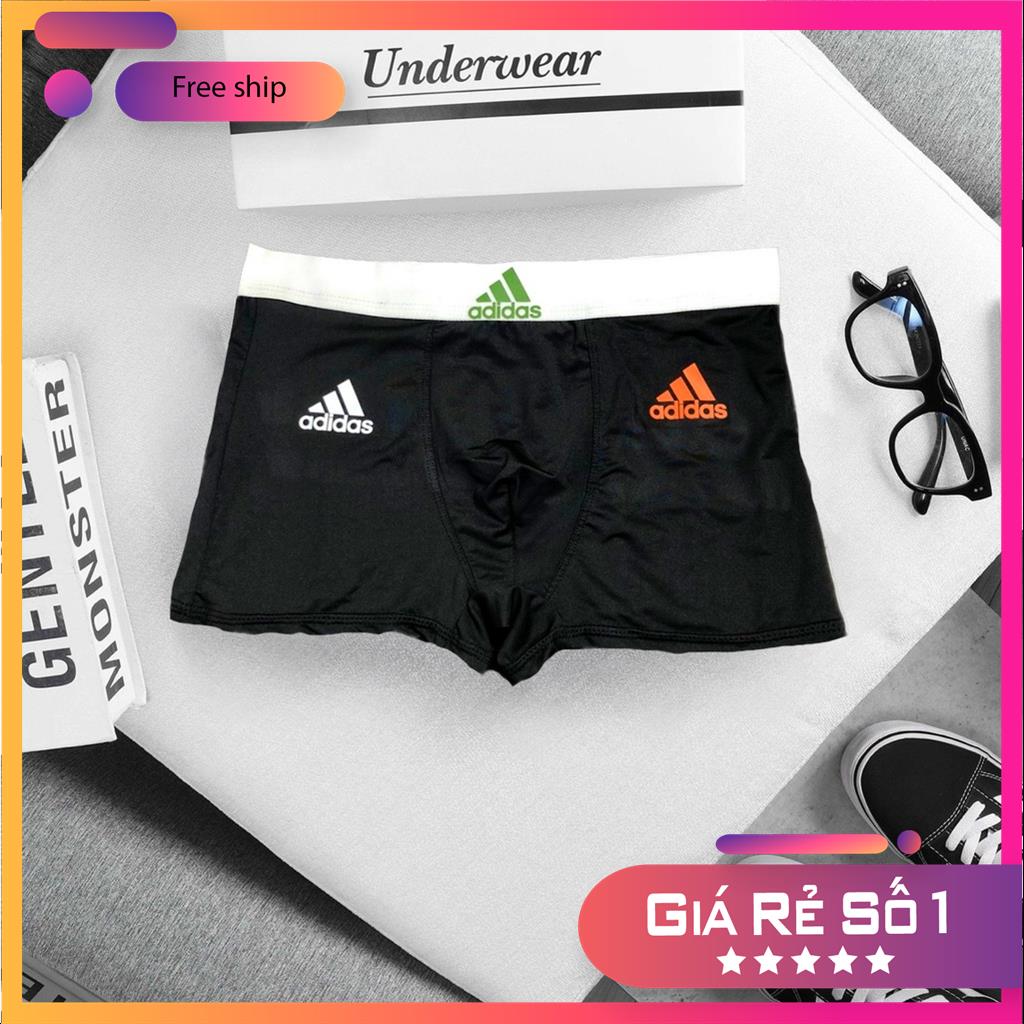 Quần lót nam boxer, quần sịp nam thun lạnh ADIDAS cực thoáng mát, co dãn 4 chiều, siêu thấm hút mồ hôi MSP10577