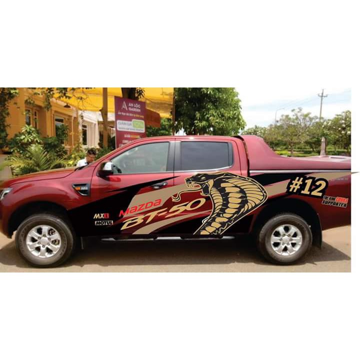 Tem dán sườn xe mazda bt5