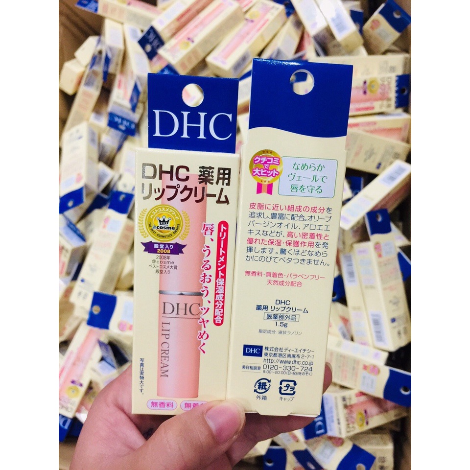 Son Dưỡng Môi Nhật Bản DHC Lip Cream 1,5g không màu pelican