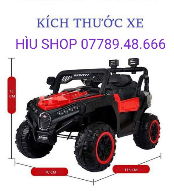 Oto điện trẻ em dáng thể thao 909 cho bé oto địa hình 12V