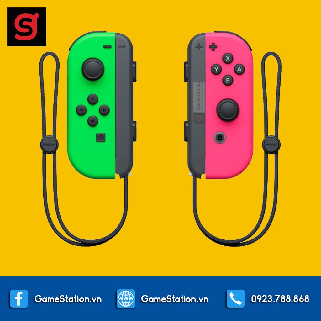 Tay Cầm Nintendo Switch Joy-Con - Neon Pink/Neon Green