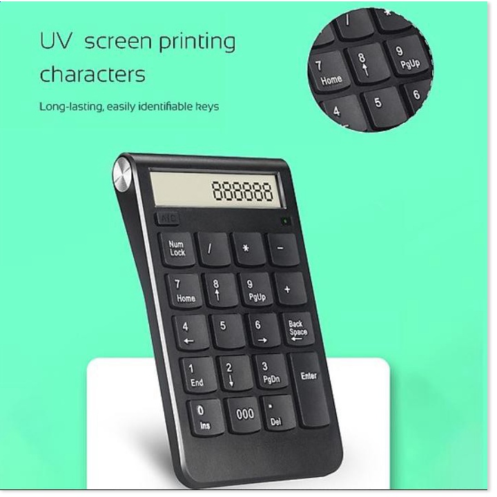 hàng new-  Máy tính Number Pad Wireless LCD Mac windows