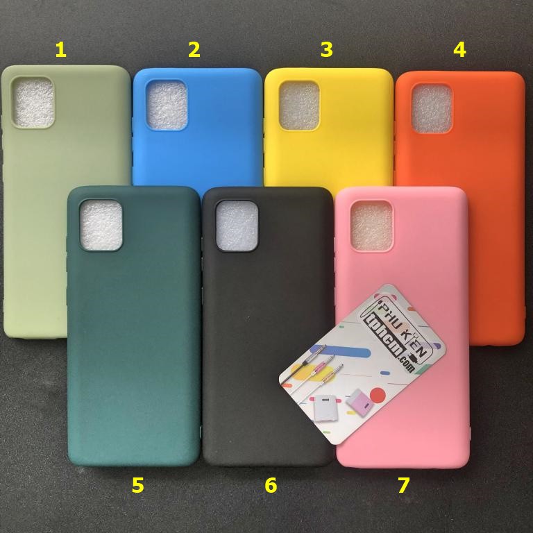 Ốp lưng Samsung Note 10 Lite Dẻo màu trơn Siêu Cool