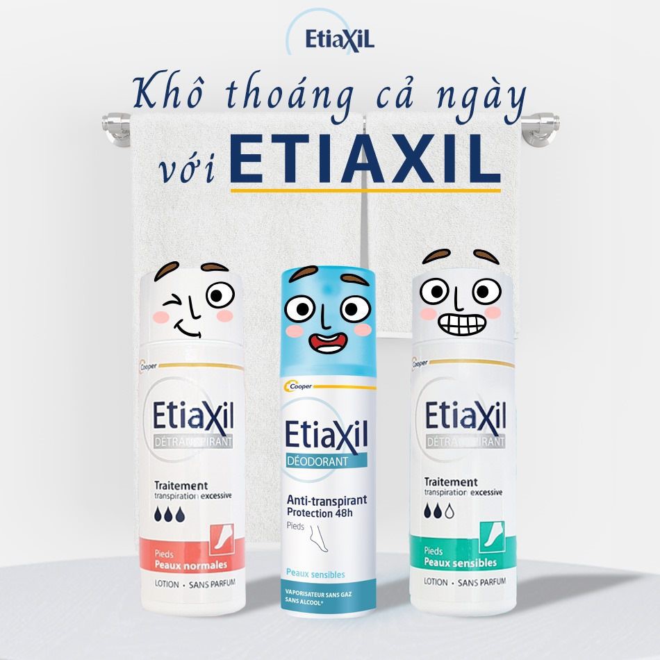 Xịt Khử Mùi Etiaxil Ngăn Ngừa Mồ Hôi Chân (red) - Khử mùi chân Etiaxil dành cho da thường (Spray)100ml – Skinfa.