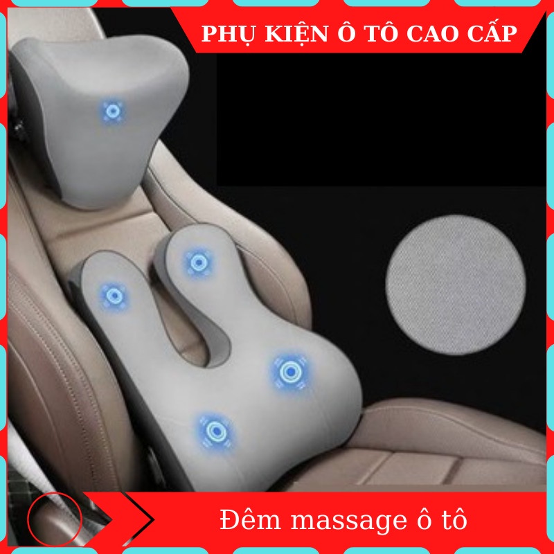 Đệm massage ô tô 🔸 CAO CẤP 🔸 đệm ô tô thiết kế chuyên dụng giúp giảm mỏi lưng gáy hiệu quả