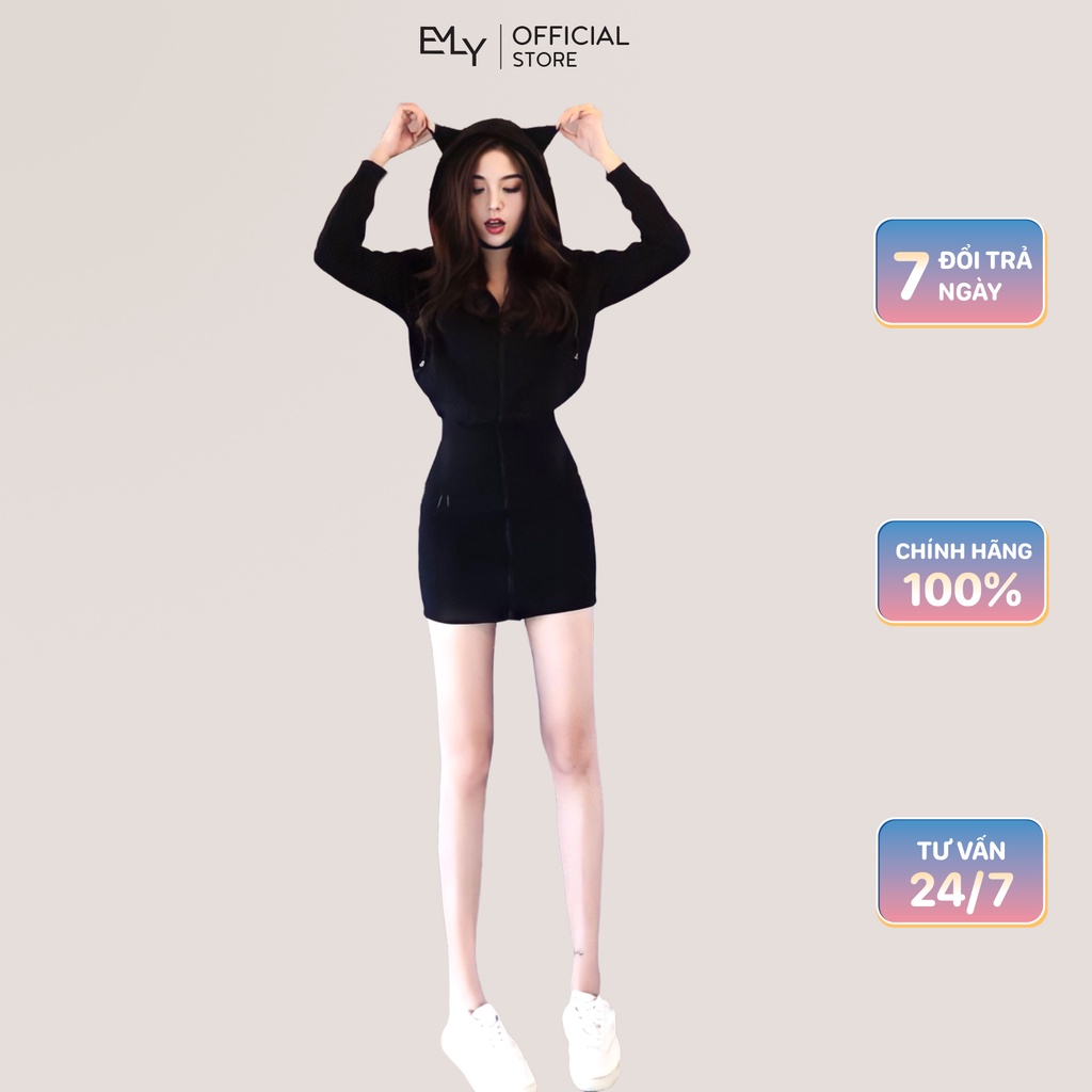 Đầm nữ dáng ôm tay dài Emilyshop