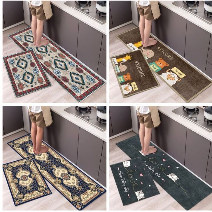 Thảm lau chân bếp 3d thấm nước tốt chống trượt hiệu quả hàng cao cấp mẫu độc quyền đẹp nhất 2022