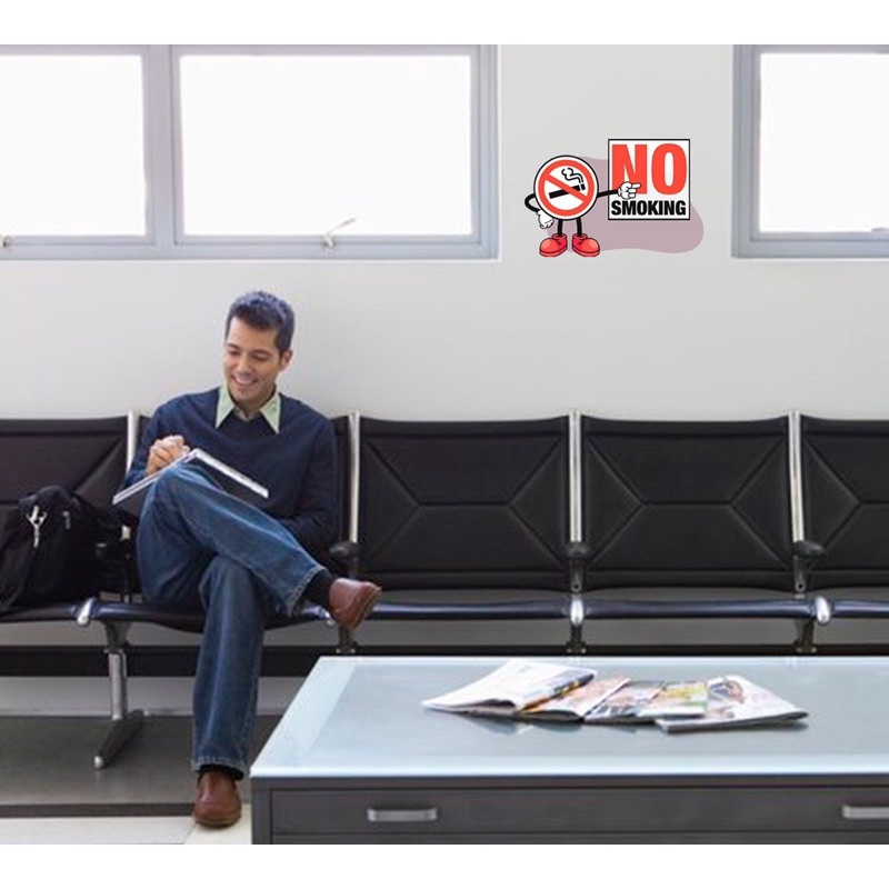 Tem dán decal Không Hút Thuốc - No Smoking, Tem Được Hút Thuốc - Smoking area Dán Ô Tô  Văn Phòng Trường  Học Nhà Hàng