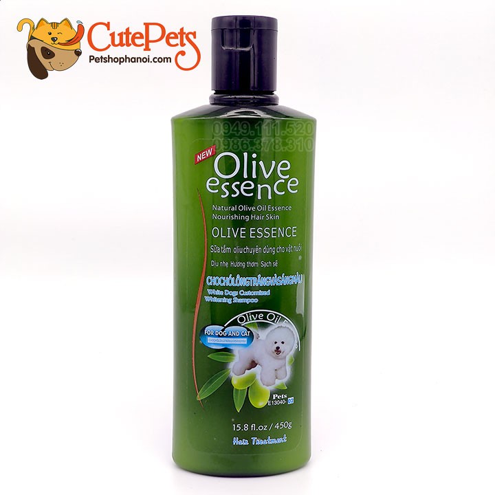 Sữa tắm cho chó mèo Olive Essence 450ml dầu tắm thú cưng Từ thiên nhiên - Cutepets