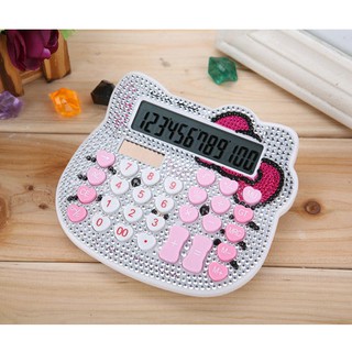 MÁY TÍNH HELLO KITTY ĐÍNH ĐÁ SIÊU XINH