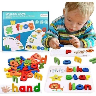 Thẻ học thông minh Chữ Cái Tiếng Anh,52 bộ thẻ ghép chữ - Spelling game