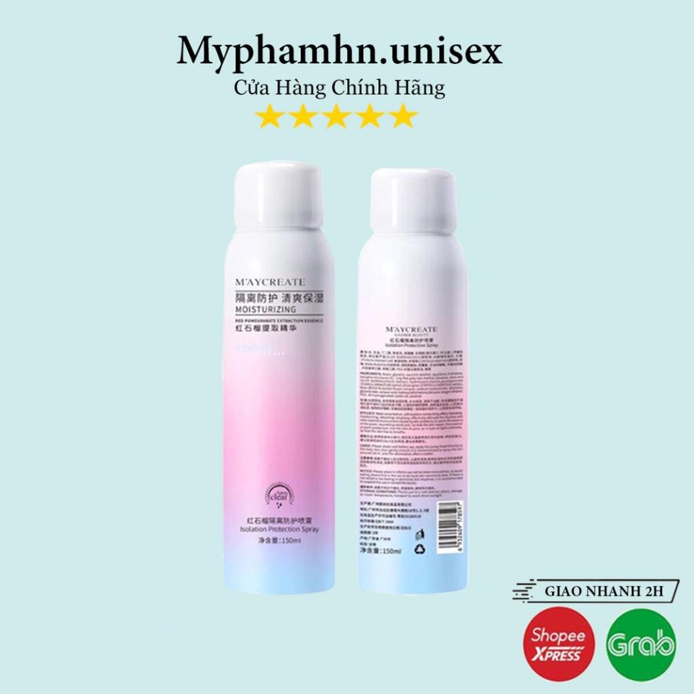 Xịt Chống Nắng Trắng Da Maycreate 150Ml - Myphamhn.unisex