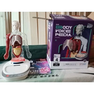 Đồ chơi mô hình 3D hãng Topbright Science Can - cơ thể người Humanbody có phát âm thanh tiếng Anh khoa học steam