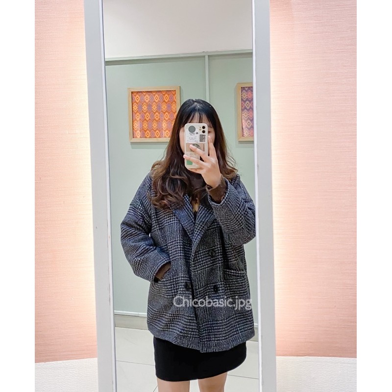 [ẢNH THẬT 100%] Áo Khoác Dạ Caro dày dặn siêu HOT