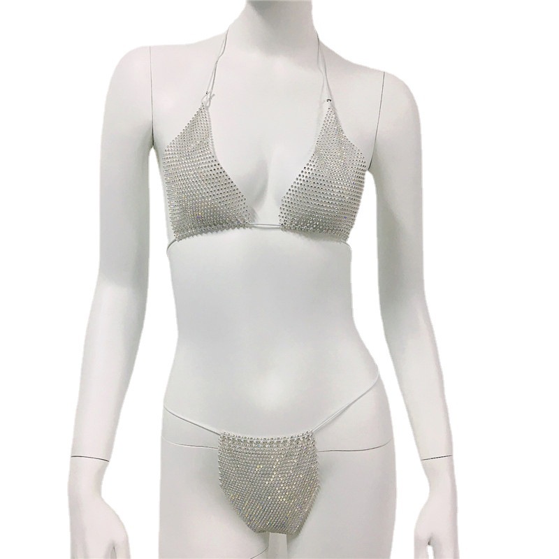 DUNEA Bộ bikini đính kim tuyến lấp lánh quyến rũ thời trang dành cho nữ