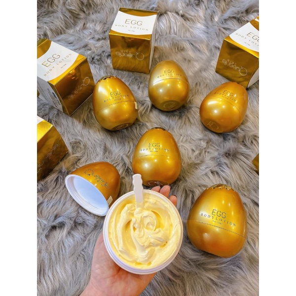 BODY TRỨNG VÀNG Dưỡng da  Căng Trắng QUEENIE SKIN( tặng 1 gói tắm  trắng)