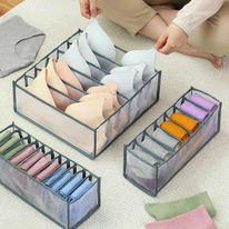 Set 3 túi lưới đựng đồ lót, tất 24 ngăn tiện ích